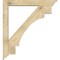 Ekena Millwork Merced Traditional Rough Sawn Bracket w/ Offset Brace, Douglas Fir, 6"W x 40"D x 44"H BKT0604X40X44MRC01RDF - alternate 3